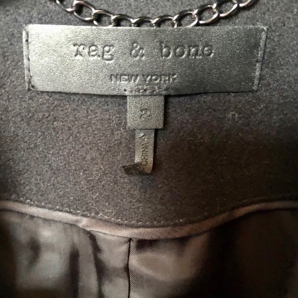 20% OFF🌟Rag & Bone March Black Wool Jacket - Picture 3 of 14